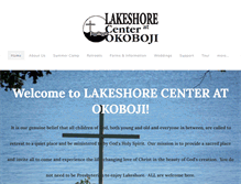 Tablet Screenshot of lakeshorecenteratokoboji.org